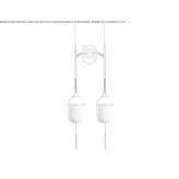 Porcelain LED wall lamp Artova