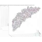 LED wall lamp handmade of bronze Dorum