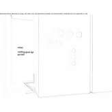 LED wall lamp made of blown glass Yalta