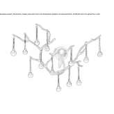 Halogen bronze wall lamp Chace