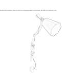 Regulowana lampa ścienna Jumet