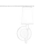 Bronze and hand-rubbed antique brass wall lamp Annecy