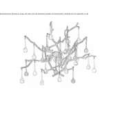 Halogen bronze wall lamp Chace