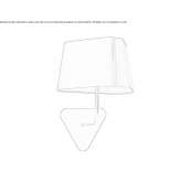 LED wall lamp with a fixed arm Pitelino