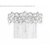 Halogen bronze wall lamp with crystals Vialfre