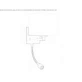 Adjustable zinc LED wall lamp Visnova