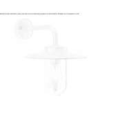 LED wall lamp made of brass and glass Batar