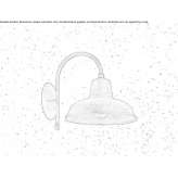 Metal wall lamp with a fixed arm Rayon