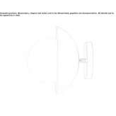 Wall lamp with a fixed arm Bultei