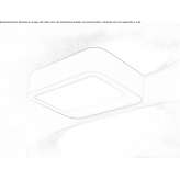 Plaster LED wall lamp Fognano