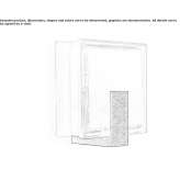 Glass wall lamp Tauche