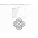 Ręcznie wykonana lampa ścienna z brązu Wetteren