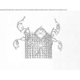 Halogen bronze wall lamp with crystals Vialfre