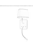 LED wall lamp with a swing arm Pitelino