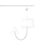 LED wall lamp with a fixed arm Pitelino