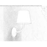 Wall lamp made of die-cast aluminum Lizarza