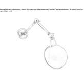 Textile wall lamp with a swing arm Ypaejae