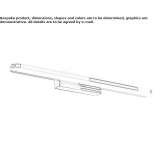Metal LED wall lamp Stewkley