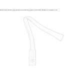 Leather LED reading lamp Pochuta