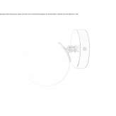 Brass LED wall lamp Dabeiba