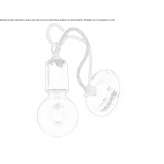 Ceramic wall lamp with a fixed arm Kabala