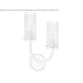 Glass wall lamp Haverigg