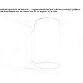 Plaster LED wall lamp Nesle