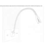Stainless steel LED reading lamp with swing arm Pocola