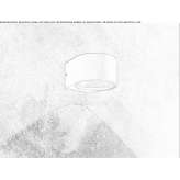 Outdoor wall lamp in die-cast aluminum Cardston