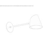 Adjustable aluminum wall lamp Carucedo