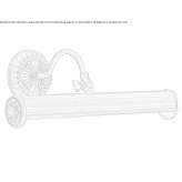 Metalowa lampa lustrzana Ruovesi