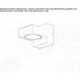 Anodized aluminum wall lamp Clover