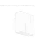 Aluminiowa lampa ścienna Molodiia