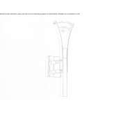 Metal wall lamp with crystals Barolo