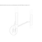 Metal wall lamp Sapucaia