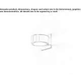 Anodized aluminum wall lamp Mortier
