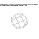 Metal outdoor wall lamp/outdoor ceiling lamp Spetalen