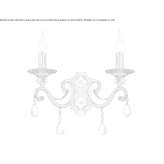 Metal wall lamp with crystals Tubac