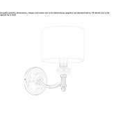 Fabric wall lamp Dellfeld