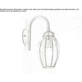 Murano glass wall lamp Leunen