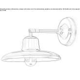 Regulowana ceramiczna lampa ścienna Pruggern