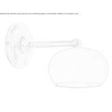 Adjustable brass wall lamp with fixed arm Tejado