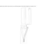 PVC wall lamp with a fixed arm Pinseque