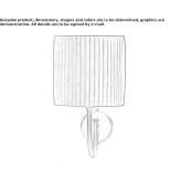 LED wall lamp with a fixed arm Nancray