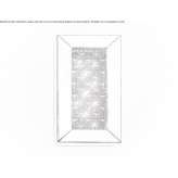 Eco-leather wall lamp with crystals Crezancy