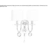 Wall lamp with crystals Rostock