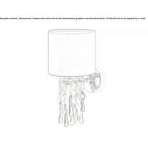 Wall lamp with crystals Kursenai