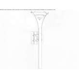 Metal wall lamp with a fixed arm Barolo