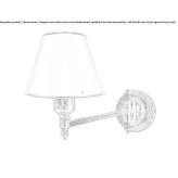 Regulowana mosiężna lampa ścienna Ivanska