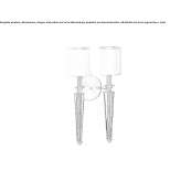 Metal wall lamp Custines